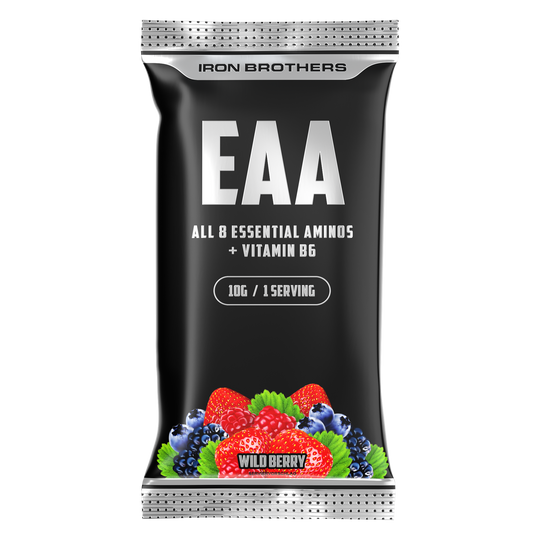 Iron Brothers EAA Zero Probe 10g mit Wild Berry Geschmack - EAA Waldbeere Sample