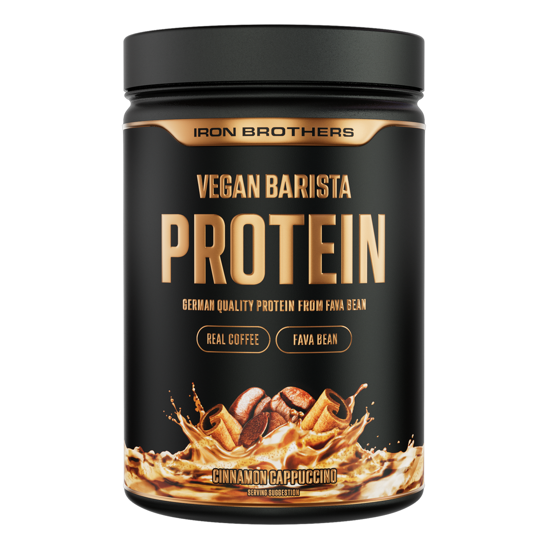 Vegan Barista Protein Cinnamon Cappuccino von Iron Brothers - Kaffee Zimt Geschmack