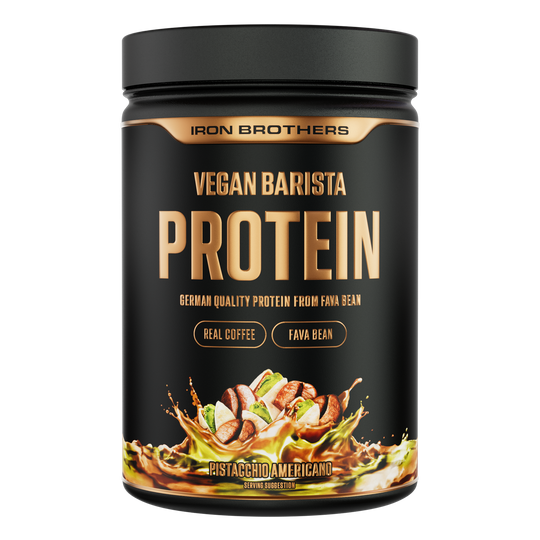 Vegan Barista Protein Pistacchio Americano von Iron Brothers - Kaffee Pistanzien Geschmack