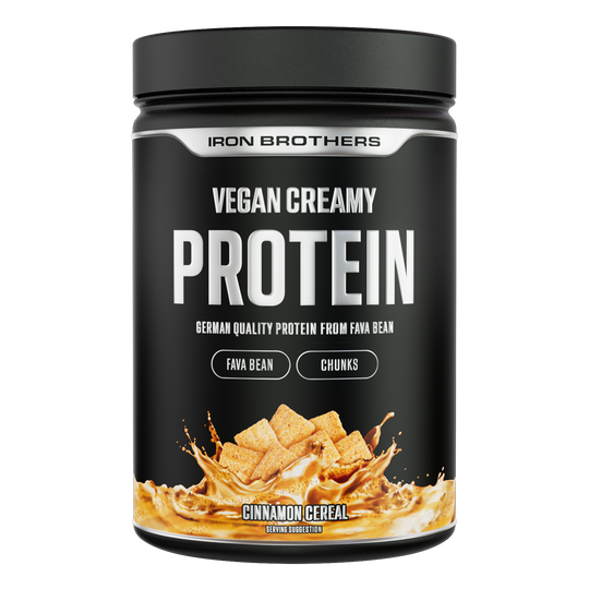 Vegan Creamy Protein 908g - Cinnamon Cereal Flavour von Iron Brothers - Zimt Cereal Geschmack