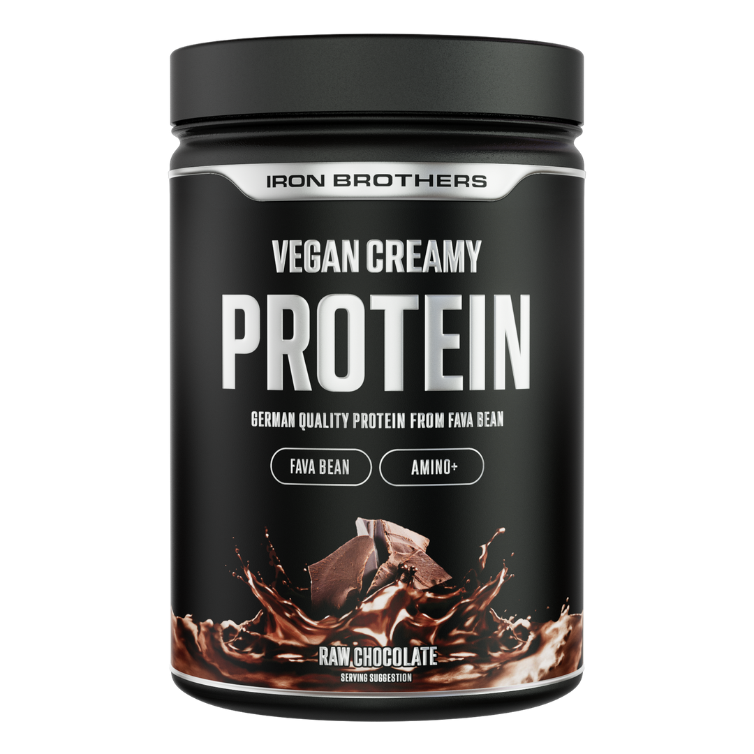 Vegan Creamy Protein 908g - Raw Chocolate Flavour von Iron Brothers - Schokoladen Geschmack
