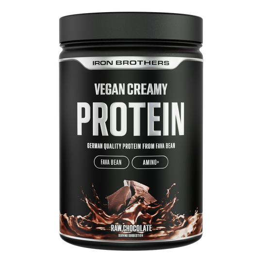 Vegan Creamy Protein 908g - Raw Chocolate Flavour von Iron Brothers - Schokoladen Geschmack