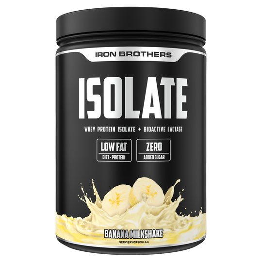 Iron Brothers Whey Protein Isolate Banana Milkshake Geschmack 908g Dose, Banane