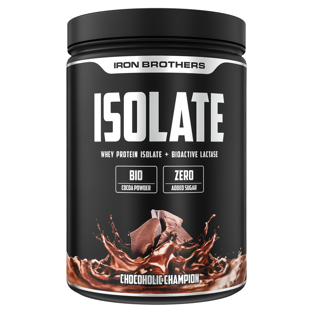 Iron Brothers Whey Protein IsolateChocoholic champion Geschmack 908g Dose, Schokolade