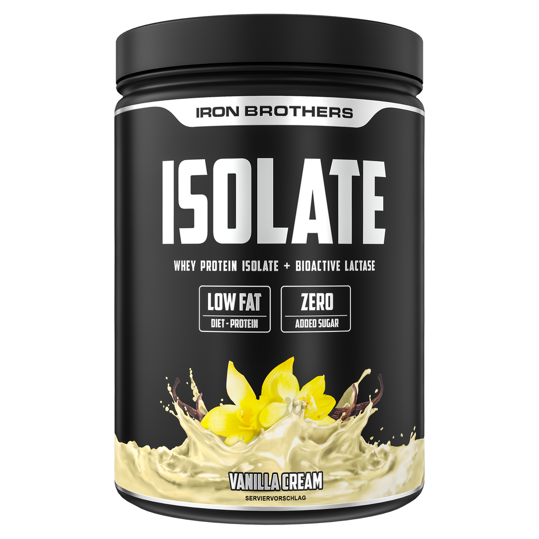 Iron Brothers Whey Protein Isolate Vanilla Cream Geschmack 908g Dose, Vanille