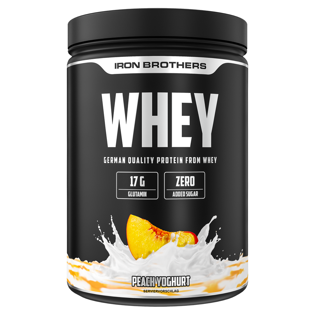 Iron Brothers Whey Protein Konzentrat Peach Yoghurt Geschmack 908g Dose, Pfirsich Yoghurt