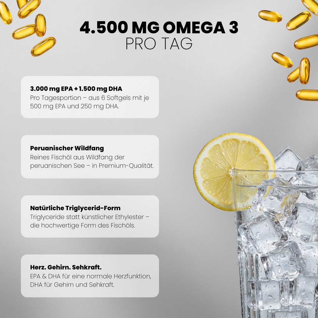 240 Softgels Omega 3 Premium Triglyceride - 500mg EPA und 250mg DHA - Vorteile #inhalt_240-kapseln