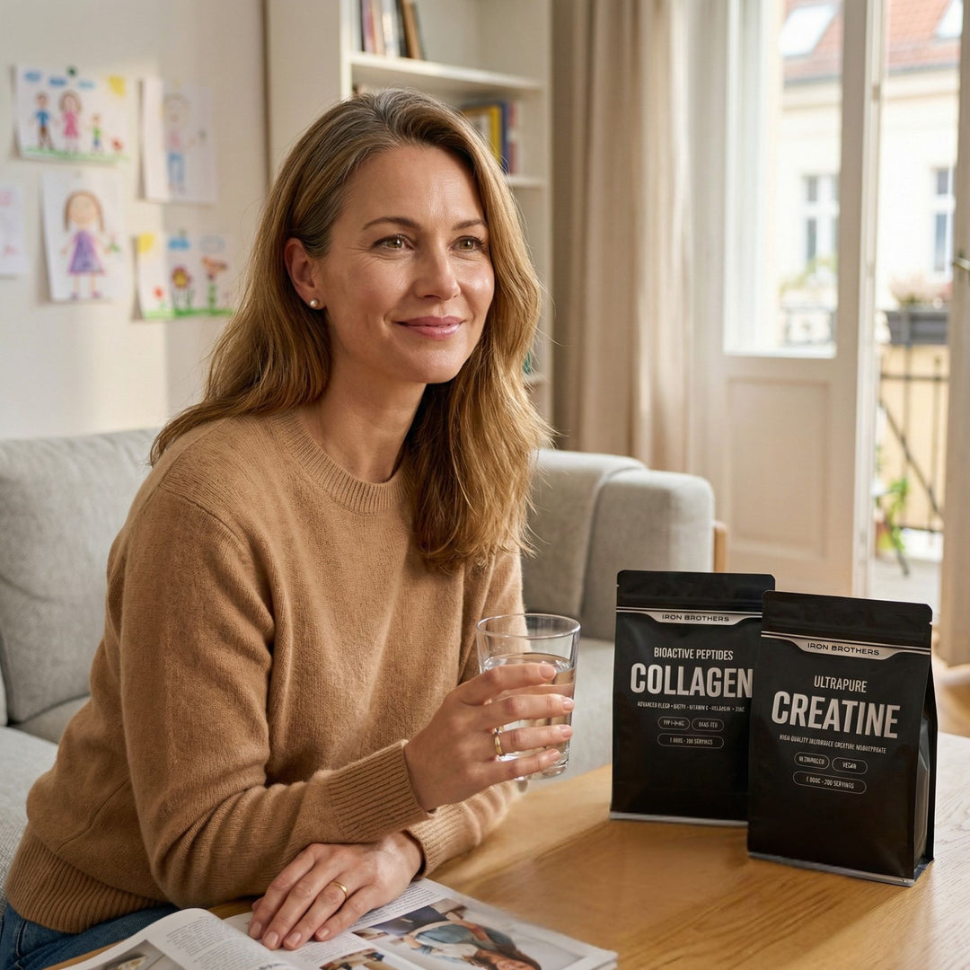 Drei Produkte, ein Ziel: Die beste Version von dir - Collagen + Creatine + Omega Bundle von Iron Brothers