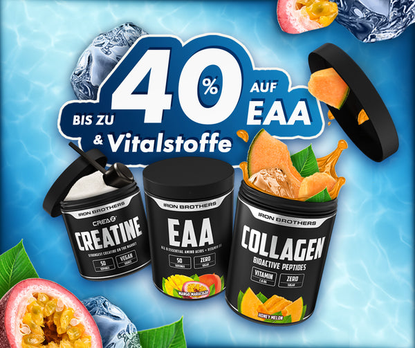40% Aktion auf EAA & Vitalstoffe nur bei Iron Brothers