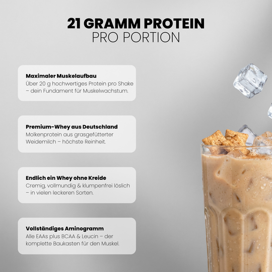 Whey Protein Doppelpack von Iron Brothers Cinnamon Cereal - Zimt cornflakes Geschmack - Vorteile #geschmack_cinnamon-cereal