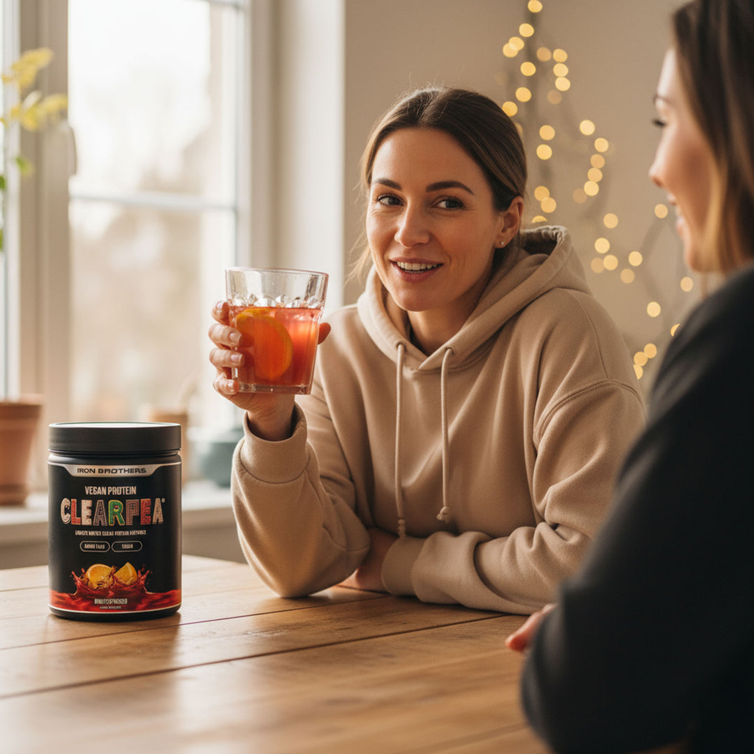 Festlicher Genuss, glasklar und kraftvoll - Vegan ClearPea® Protein Winter Edition von Iron Brothers