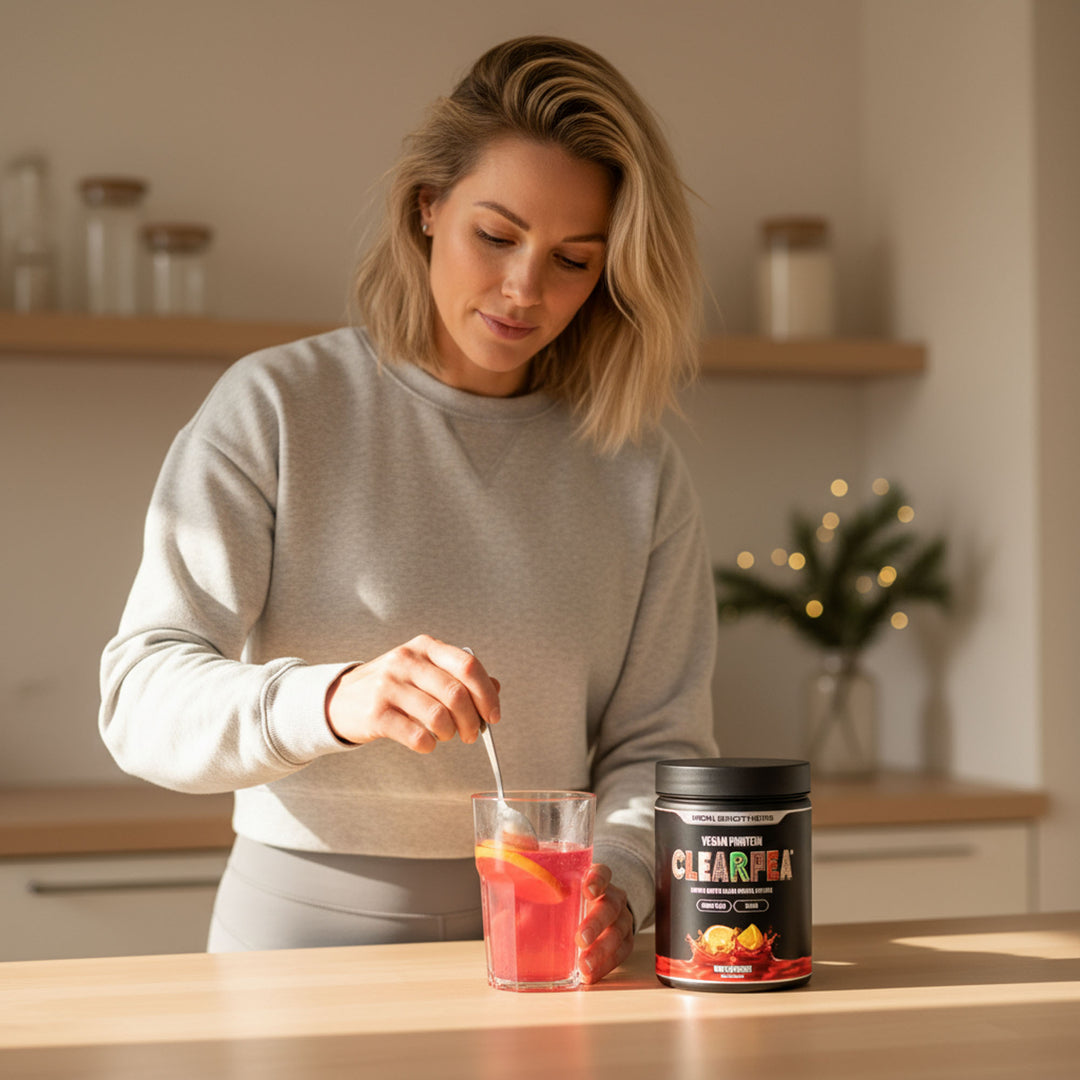 Glasklar und vollgepackt mit Power - Vegan ClearPea® Protein Winter Edition von Iron Brothers