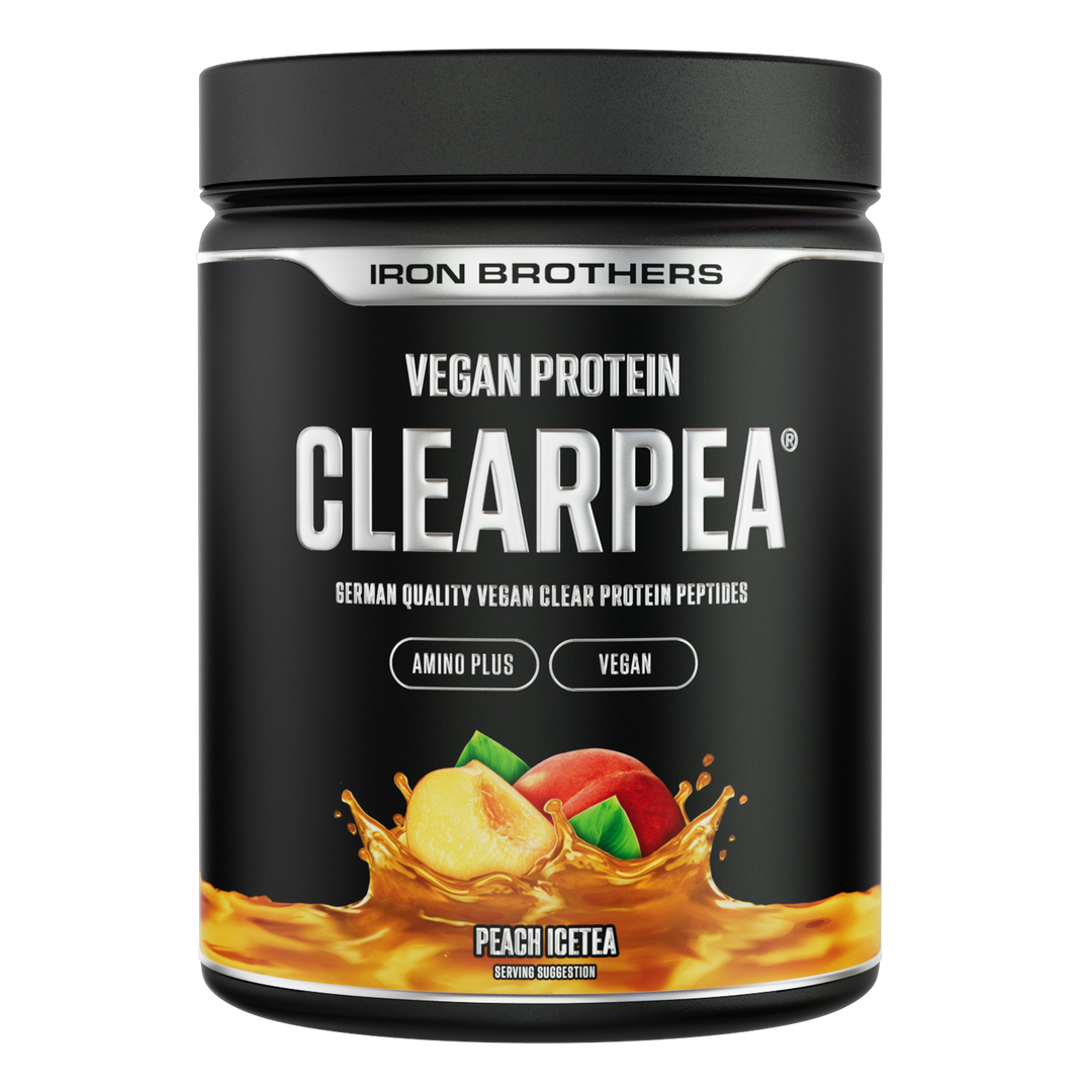 Clearpea Protein Peach Icetea Flavour - Veganes Clear Protein von Iron Brothers - Pfirsich Geschmack