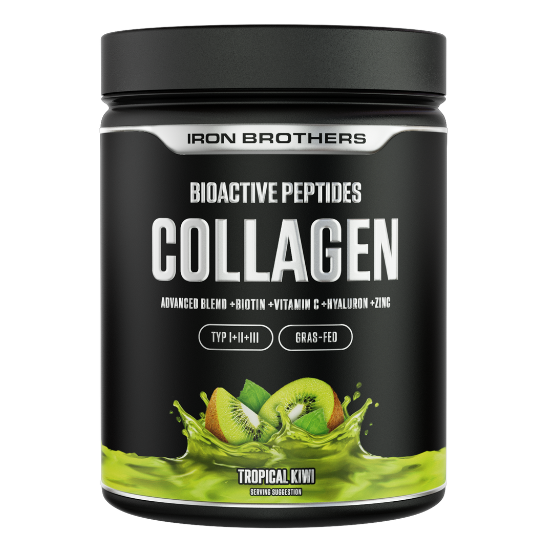 Collagen Advanced Tropical Kiwi von Iron Brothers mit Biotin, Vitamin C, Hyaluron und Zink - Kiwi Geschmack