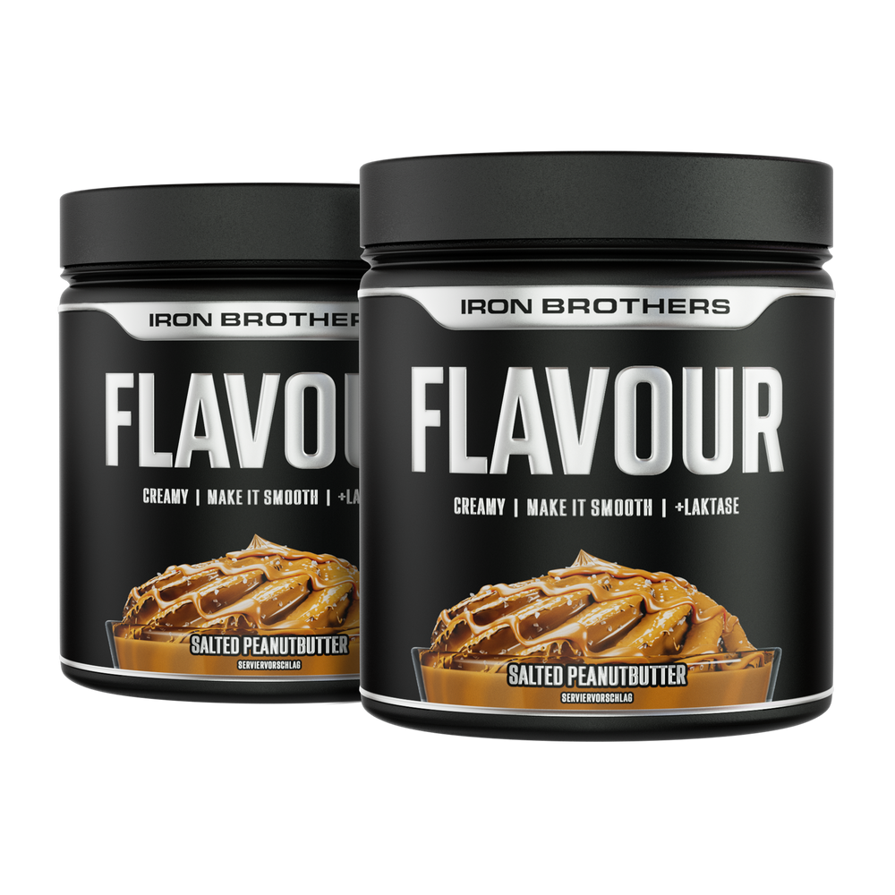 Creamy Flavour Geschmackspulver Doppelpack  von Iron Brothers - Salted Peanutbutter