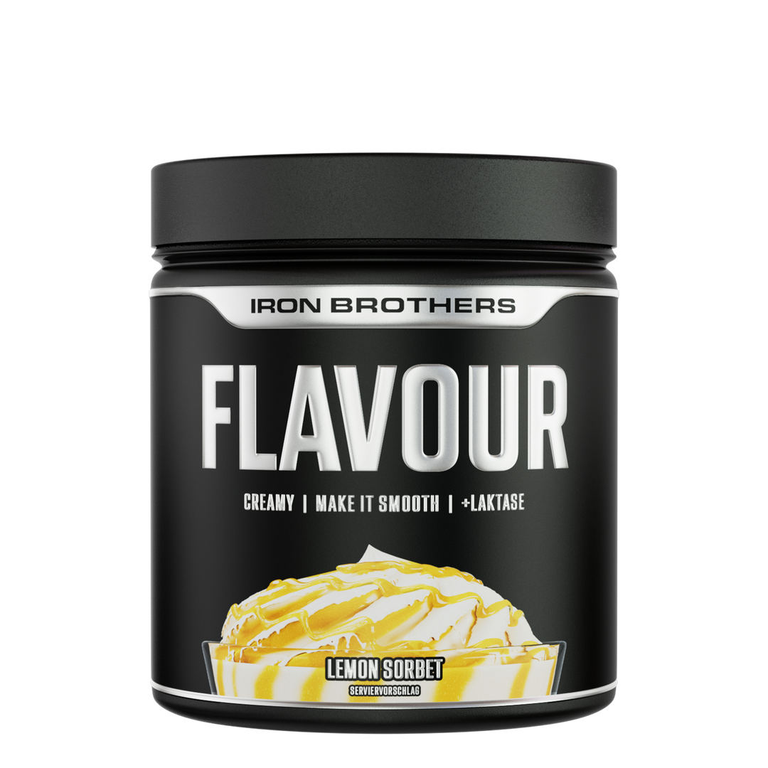 Iron Brothers Creamy Flavour Powder / Cremiges Geschmackspulver, Lemon Sorbet Geschmack 250g Dose, Zitrone