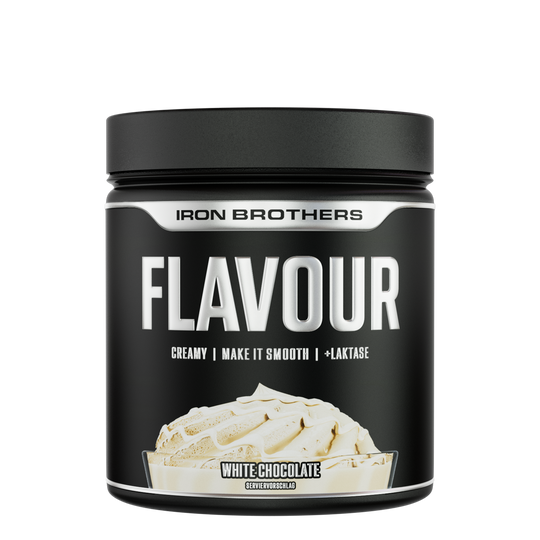 Iron Brothers Creamy Flavour Powder / Cremiges Geschmackspulver, White Chocolate Geschmack 250g Dose, Weiße Schokolade