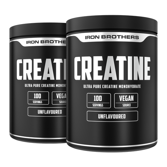 Creatine Monohydrate Doppelpack von Iron Brothers - Unflavourd Geschmacksneutral