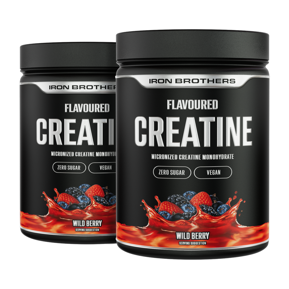 Creatine Flavoured Doppelpack von Iron Brothers - Wild Berry
