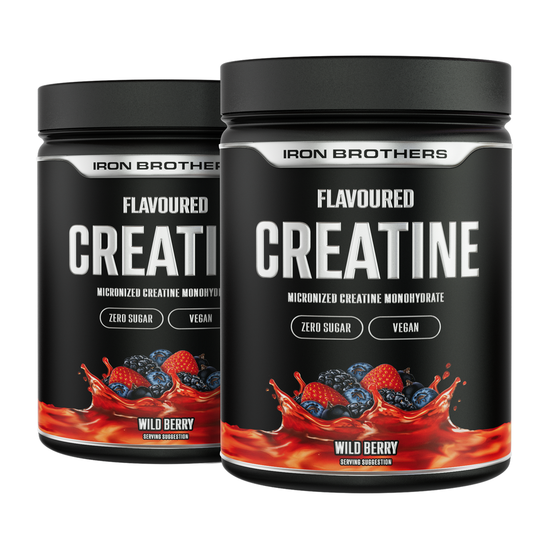 Creatine Flavoured Doppelpack von Iron Brothers - Wild Berry