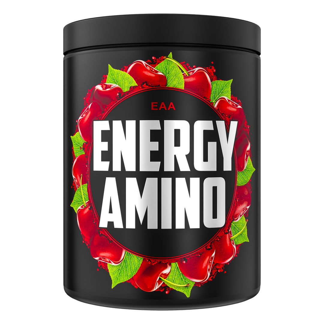 Iron Brothers EAA Energy Drink ohne Zucker mit Koffein und Stimulanzien, Cherry Bomb - Kirsch Geschmack 500g Dose