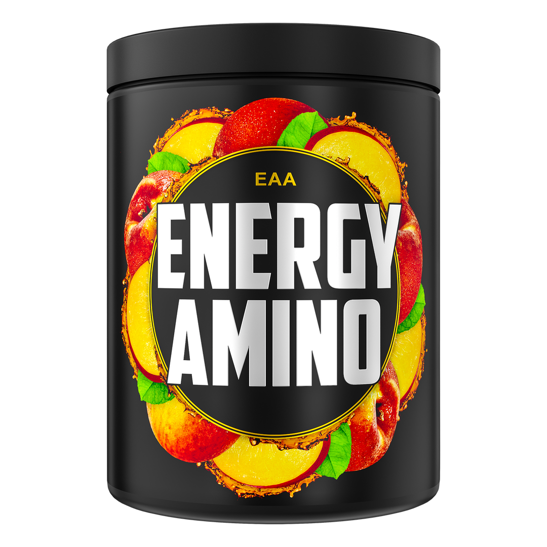 Iron Brothers EAA Energy Drink ohne Zucker mit Koffein und Stimulanzien, Peach Power - Pfirsich Geschmack 500g Dose