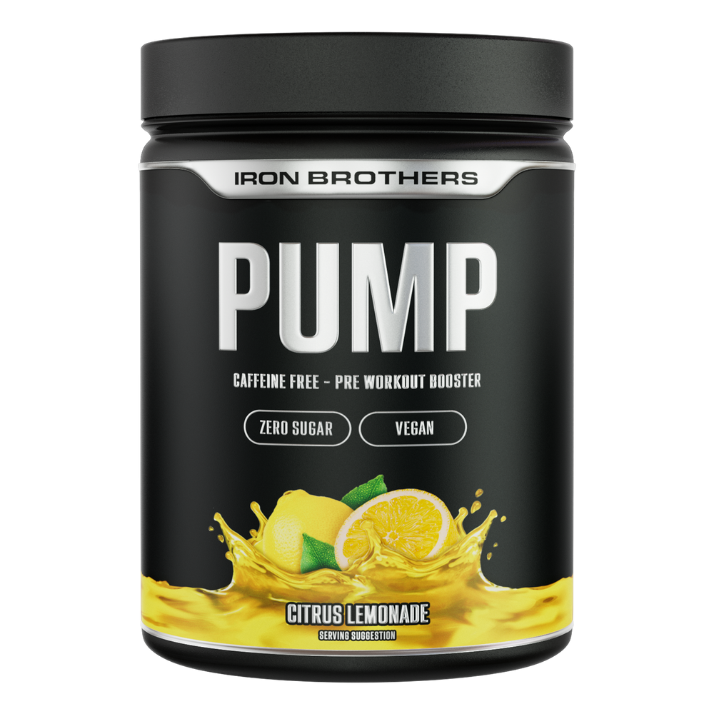 Pump Fuel Pump Pre Workout Booster von Iron Borthers, Lemon Candy Flavour 400g, Zitronen Geschmack