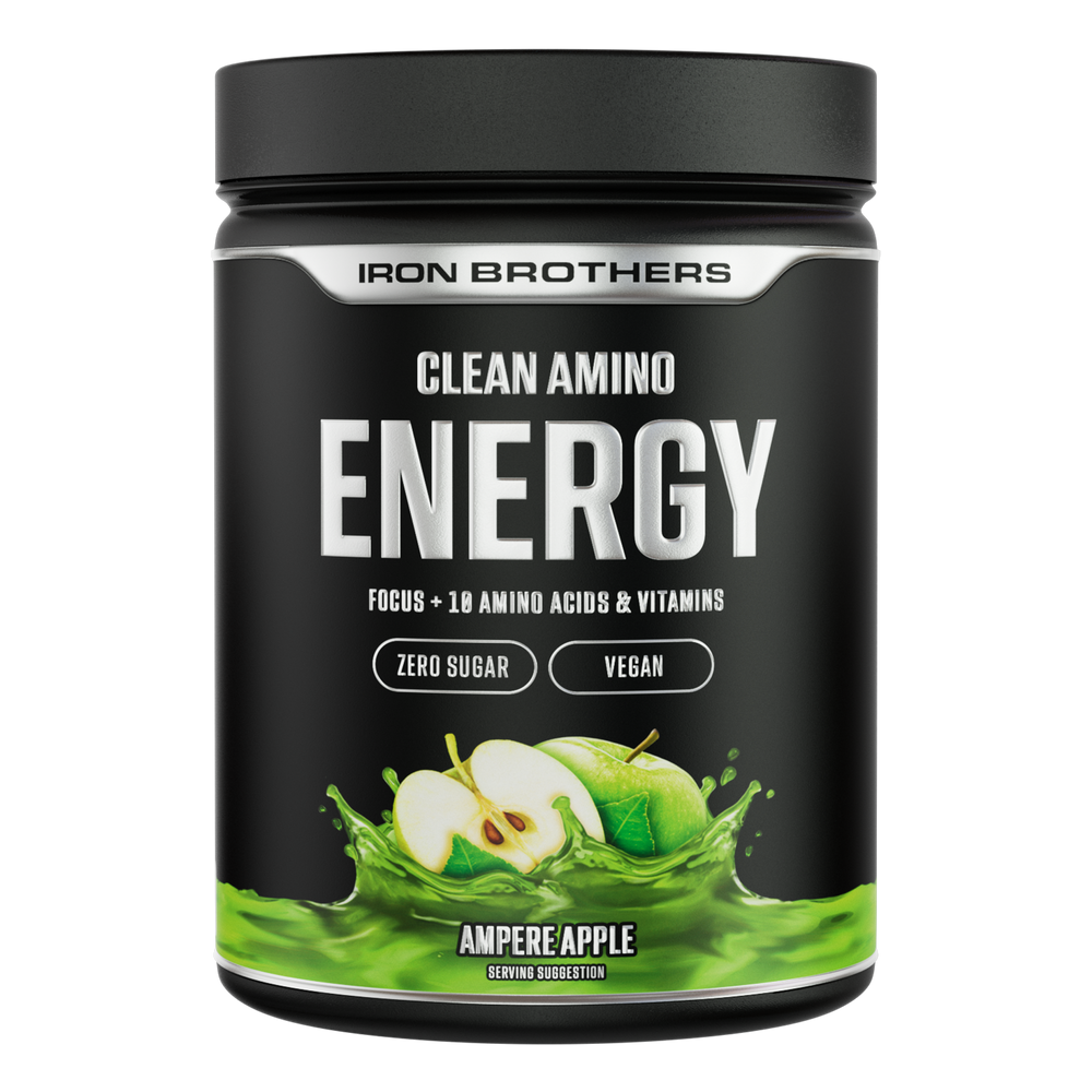 EAA Energy Amino von Iron Brothers - Clean Energy Amino Ampere Apple Geschmack 500g Dose, Apfel Geschmack