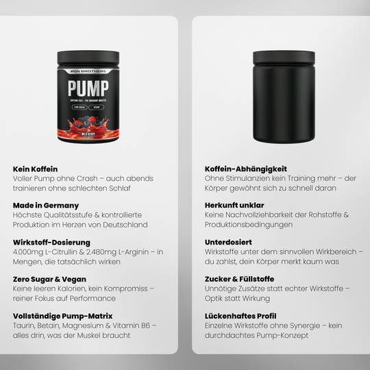 Pump Fuel Doppelpack von Iron Brothers - Wild Berry - Vergleich #geschmack_wild-berry