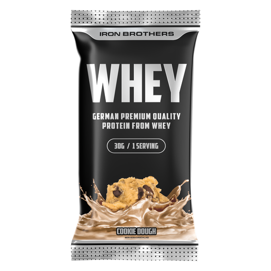 Whey Protein Cookie Dough im handlichen Proben Sachet 30g zum Probieren