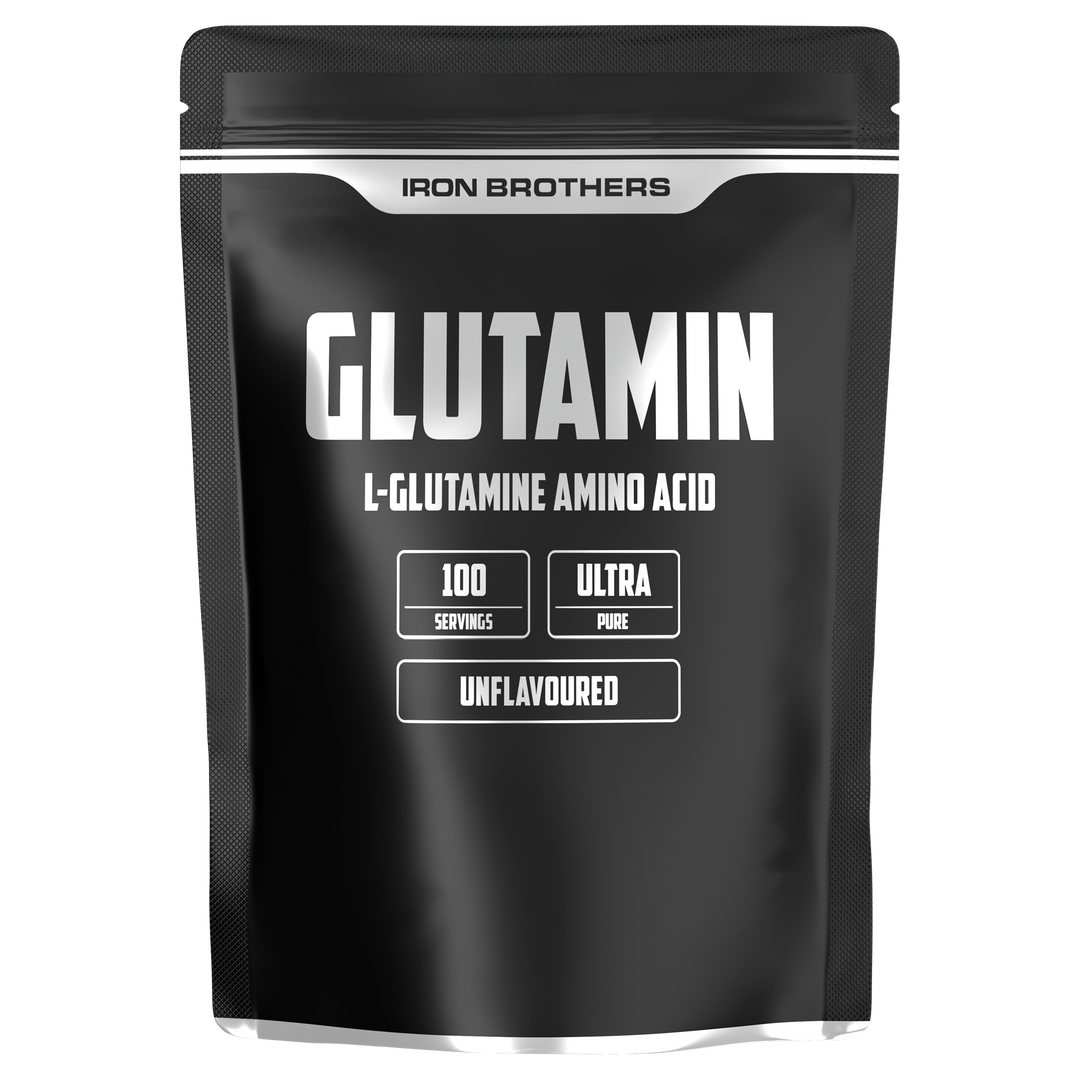 Iron Brothers L-Glutamin ohne Zucker, unflavoured Geschmacksneutral 500g Beutel, Made in Germany