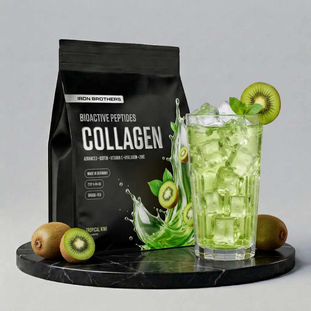 Collagen Advanced Doppelpack von Iron Brothers Tropical Kiwi - Kiwi Geschmack - Vorteile #geschmack_tropical-kiwi