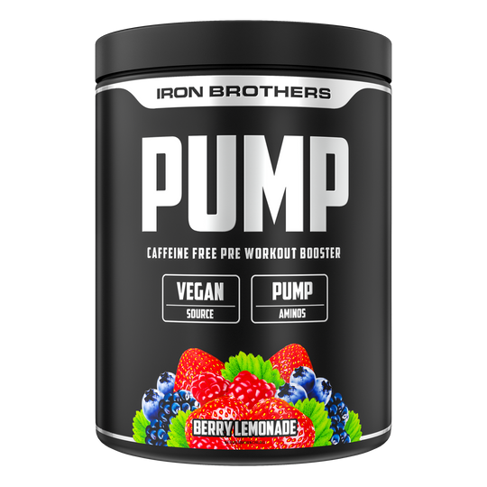 Pump Fuel Pump Pre Workout Booster von Iron Borthers, Berry Lemonade Flavour 400g, Waldbeeren Geschmack