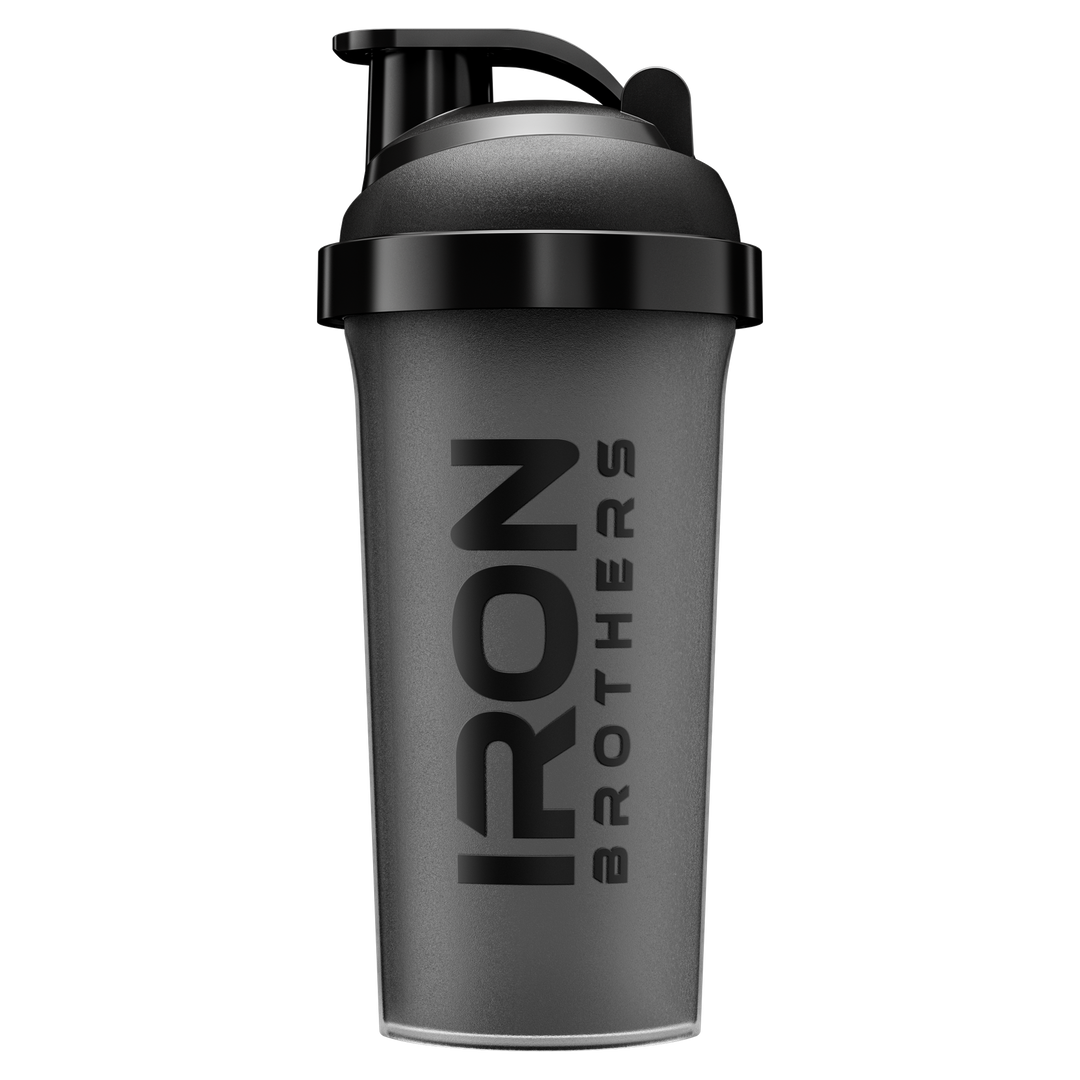 Iron Brothers Premium Shaker 700 - Shaker für Protein Shakes, Sportnahrung und Supplements - Black Shadow Design