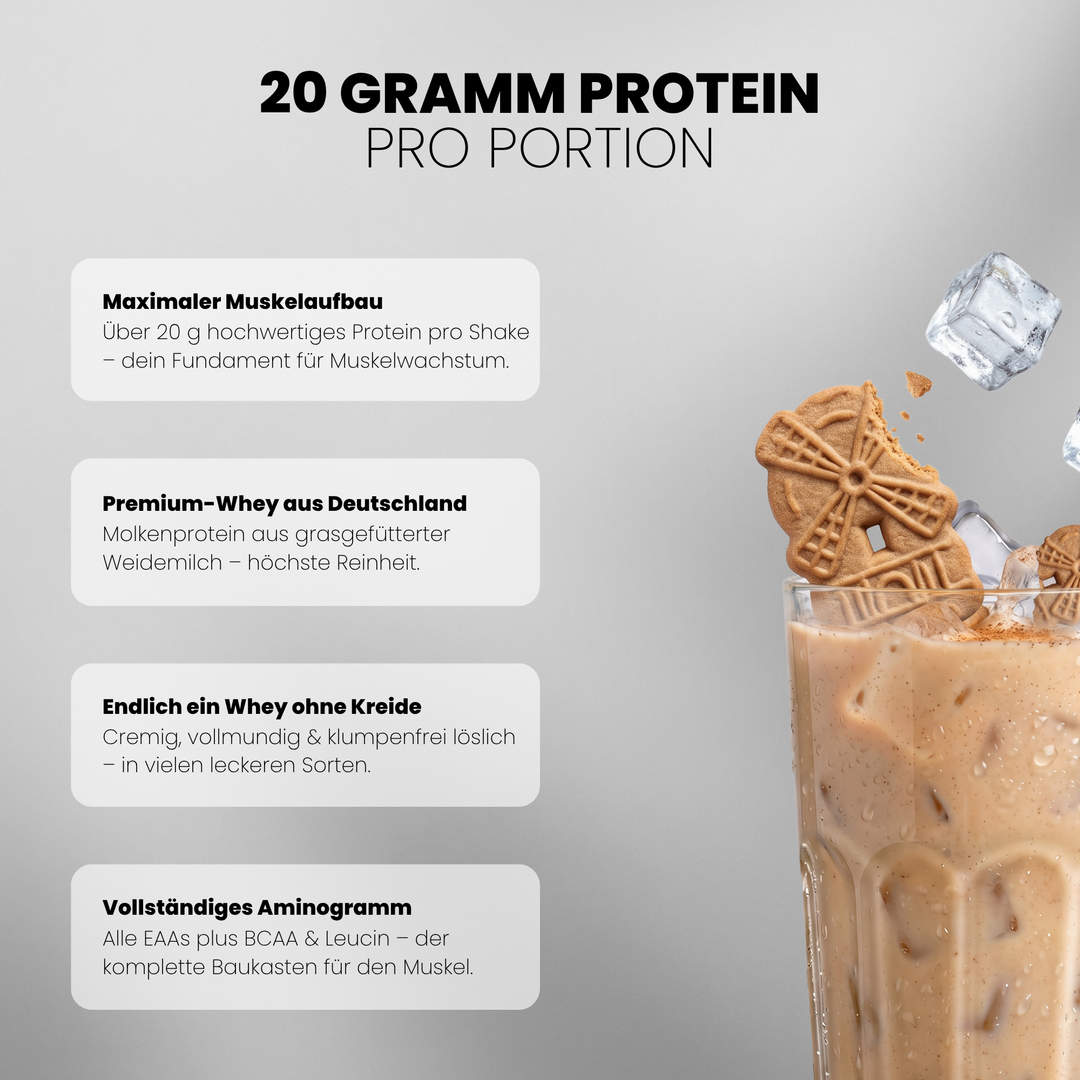 Whey Protein (Winter Edition) von Iron Brothers - Spekulatius Geschmack - Vorteile #geschmack_spekulatius