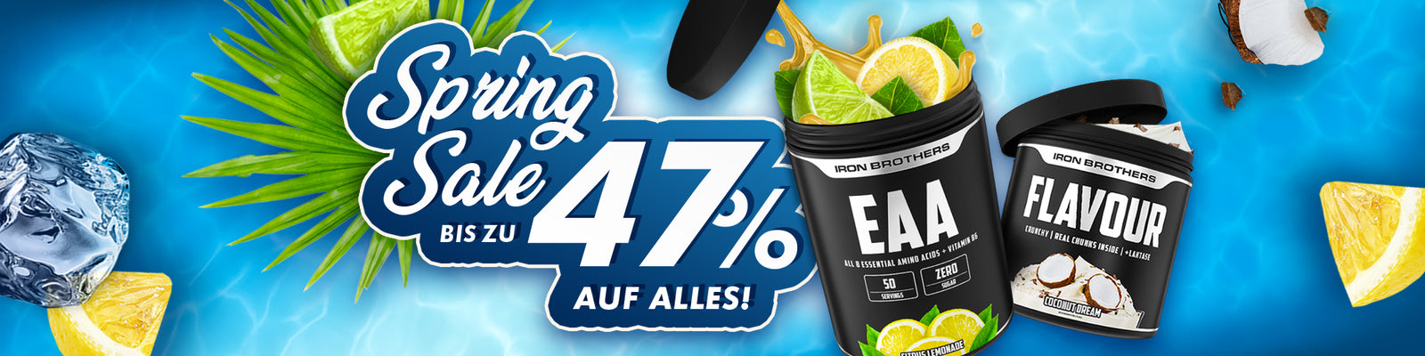 Spring Deal bei Iron Brothers, bis zu 47% sparen auf Alles. Sportnahrung und Supplements zum Bestpreis