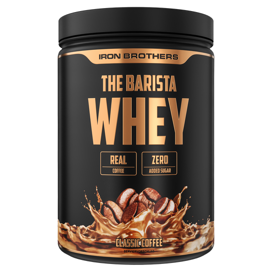 Iron Brothers The Barista Whey - Protein Kaffee Classic Coffee Geschmack 908g Dose, Kaffee Protein
