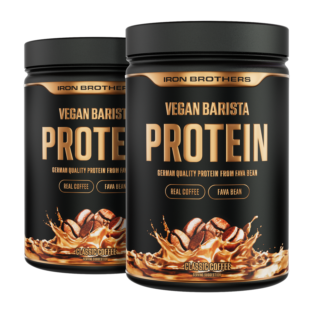 Vegan Barista Protein Doppelpack von Iron Brothers - Classic Coffee - Protein Kaffee