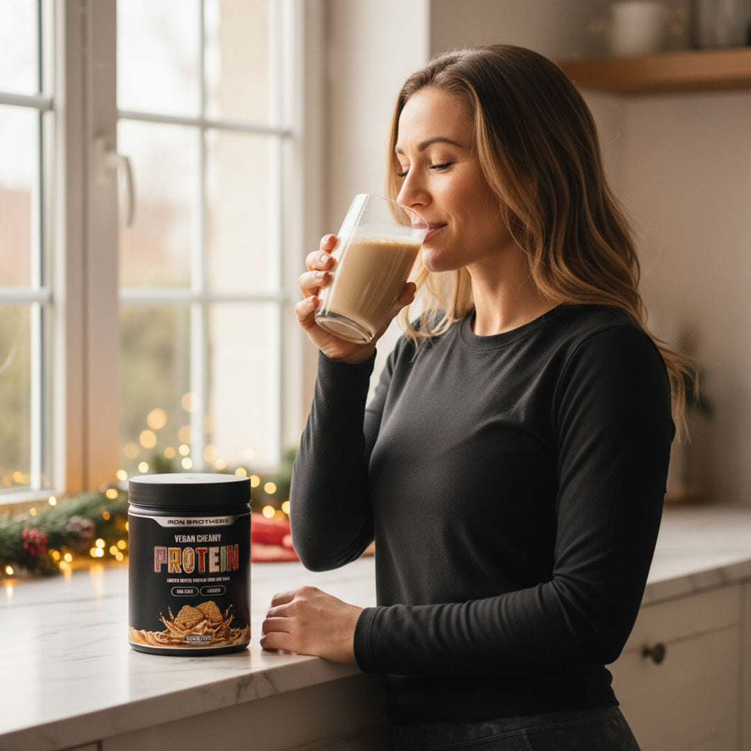 Pflanzliches Protein trifft auf Winter-Genuss - Vegan Creamy Protein Winter Edition von Iron Brothers
