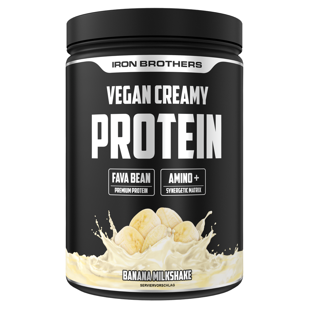 Vegan Creamy Protein 908g - Banana Milkshake Flavour von Iron Brothers - Bananen Cereal Geschmack
