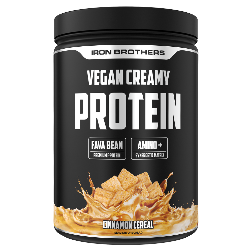 Vegan Creamy Protein 908g - Cinnamon Cereal Flavour von Iron Brothers - Zimt Cereal Geschmack