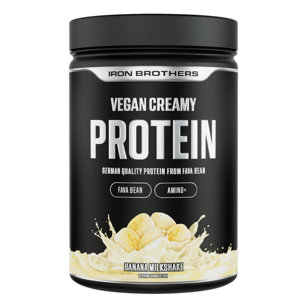 Vegan Creamy Protein 908g - Banana Milkshake Flavour von Iron Brothers - Bananen Cereal Geschmack