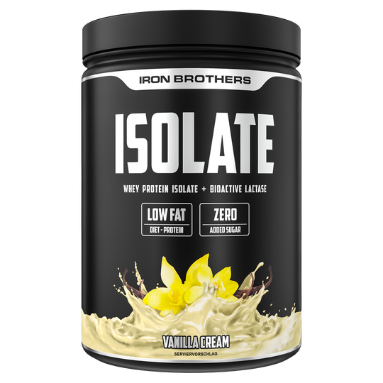 Iron Brothers Whey Protein Isolate Vanilla Cream Geschmack 908g Dose, Vanille