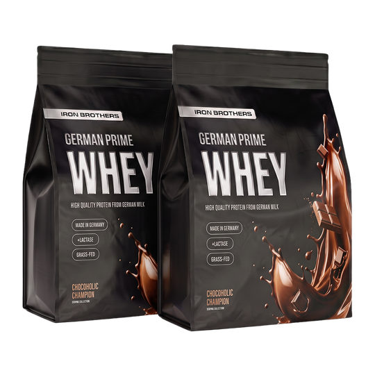 2kg Whey Protein Doppelpack von Iron Brothers Chocoholic Champion - Schokoladen Geschmack #geschmack_chocoholic-champion
