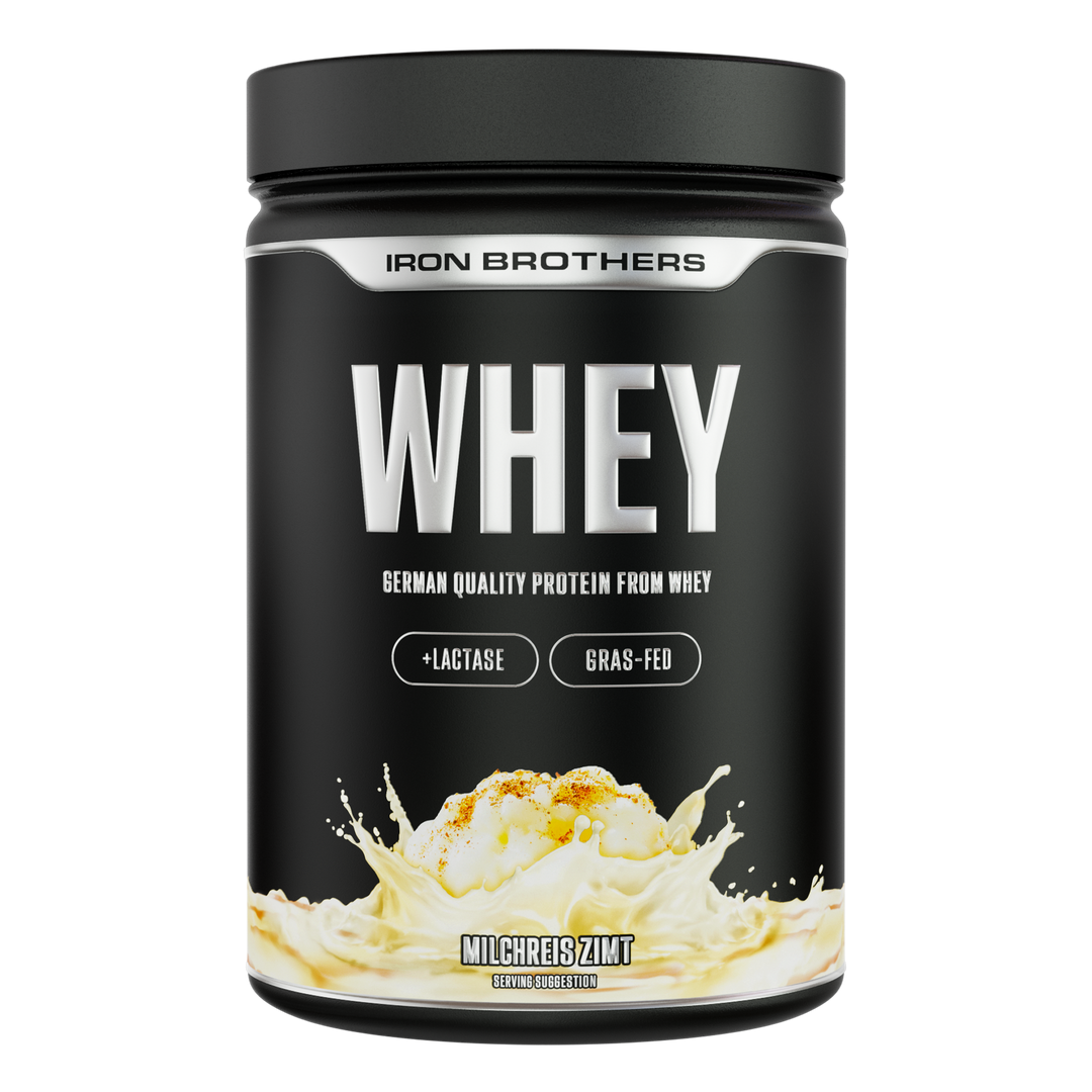 Iron Brothers Whey Protein Konzentrat Milchreis Zimt Geschmack 908g Dose, Milchreis