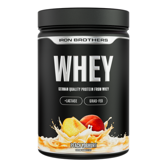 Iron Brothers Whey Protein Konzentrat Peach Yoghurt Geschmack 908g Dose, Pfirsich Yoghurt