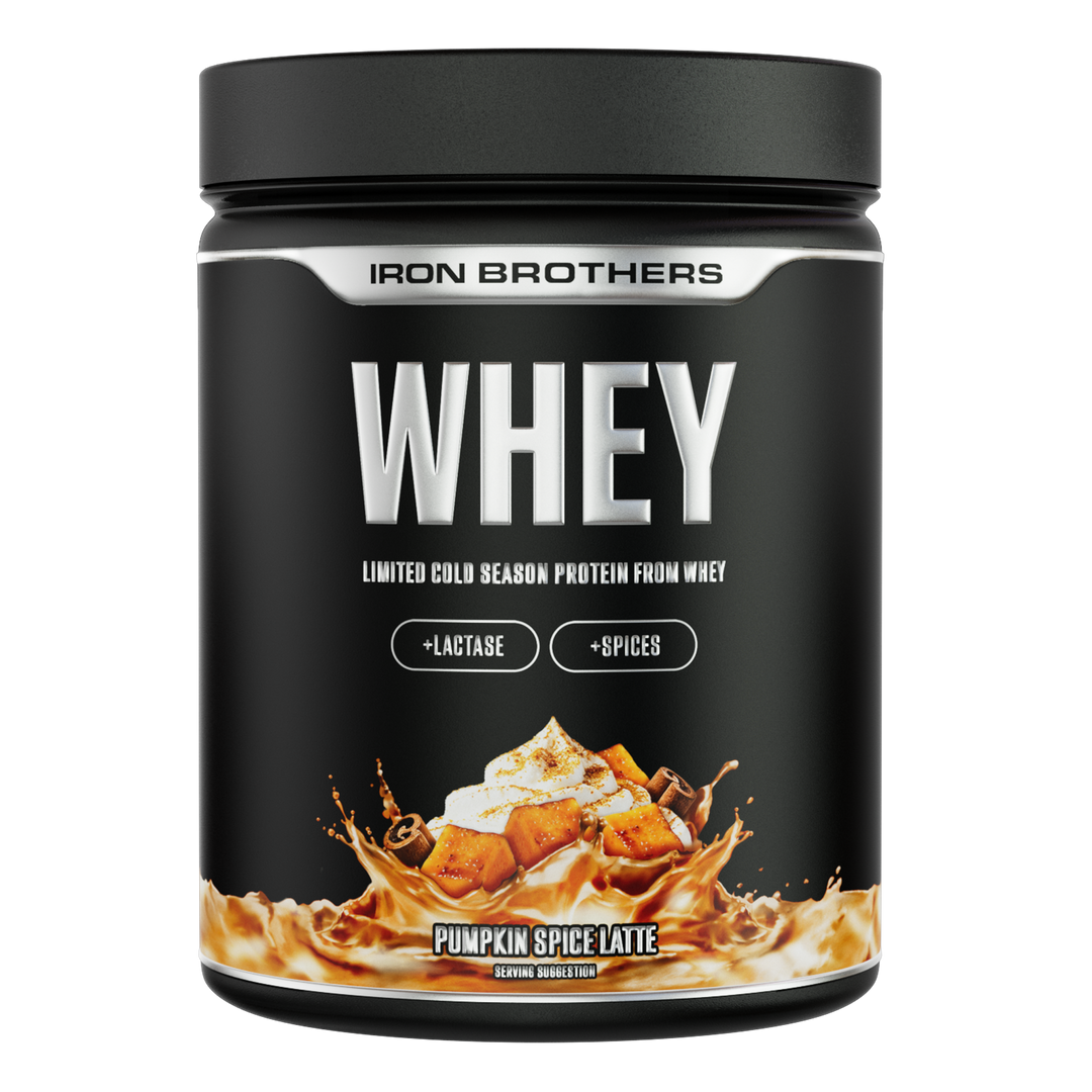 Whey Protein Pumpkin Spice Latte von Iron Brothers - Pumpkin Spice Flavour - Kürbis Geschmack #geschmack_pumpkin-spice-latte