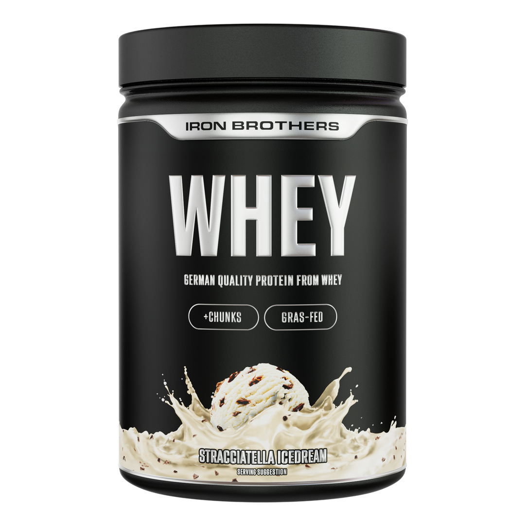 Iron Brothers Whey Protein Konzentrat Stracciatella Icedream Geschmack 908g Dose, Stracciatella