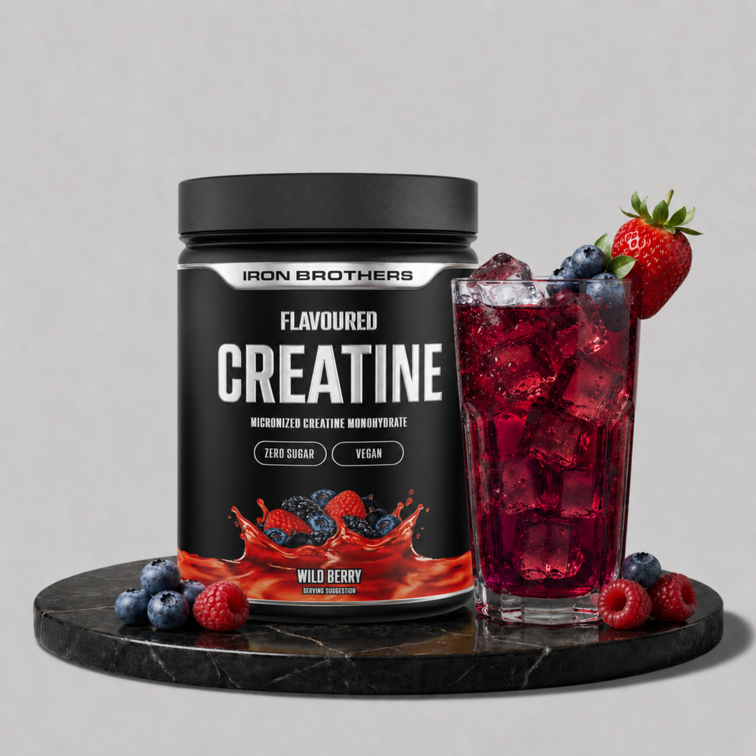 Creatine Flavoured, Wild Berry - Ultra Pure Creatine Monohydrate - Waldbeere Geschmack - Geschmack & Design #geschmack_wild-berry