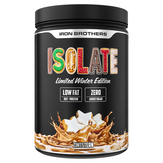 Whey Protein Isolate Winter Edition - Cinnamonstar Flavour 908g - Whey Isolate Winter Geschmack Zimtstern von Iron Brothers